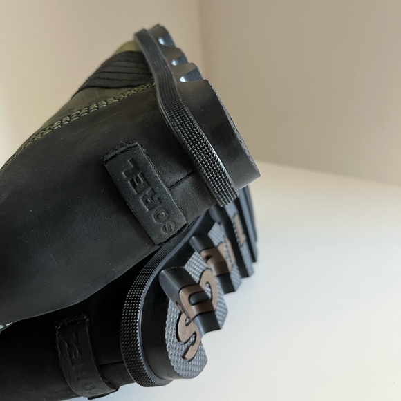 RARE Sorel Lexie Wedge Boot Hiker Green - Picture 16 of 16